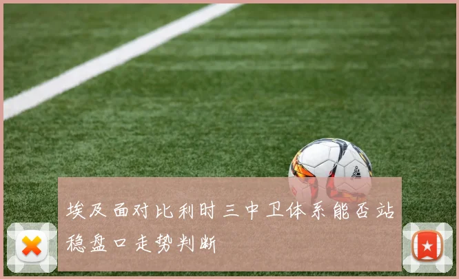 埃及面对比利时三中卫体系能否站稳盘口走势判断